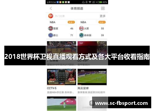 2018世界杯卫视直播观看方式及各大平台收看指南