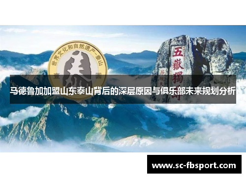 马德鲁加加盟山东泰山背后的深层原因与俱乐部未来规划分析